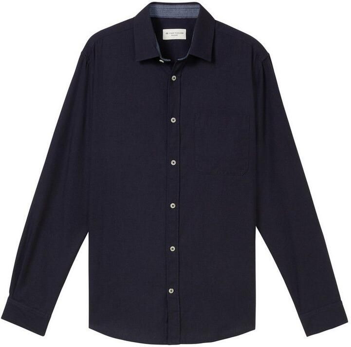 Tom Tailor Overhemd met lange mouwen in gemêleerde look - Foto 2