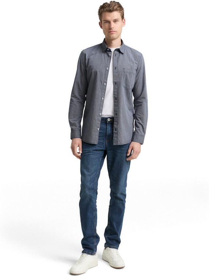 Tom Tailor Overhemd met lange mouwen met borstzak - Foto 2