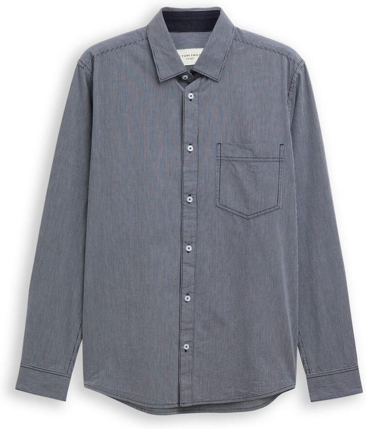 Tom Tailor Overhemd met lange mouwen met borstzak
