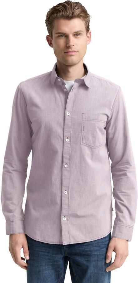 Tom Tailor Overhemd met lange mouwen met borstzak - Foto 6