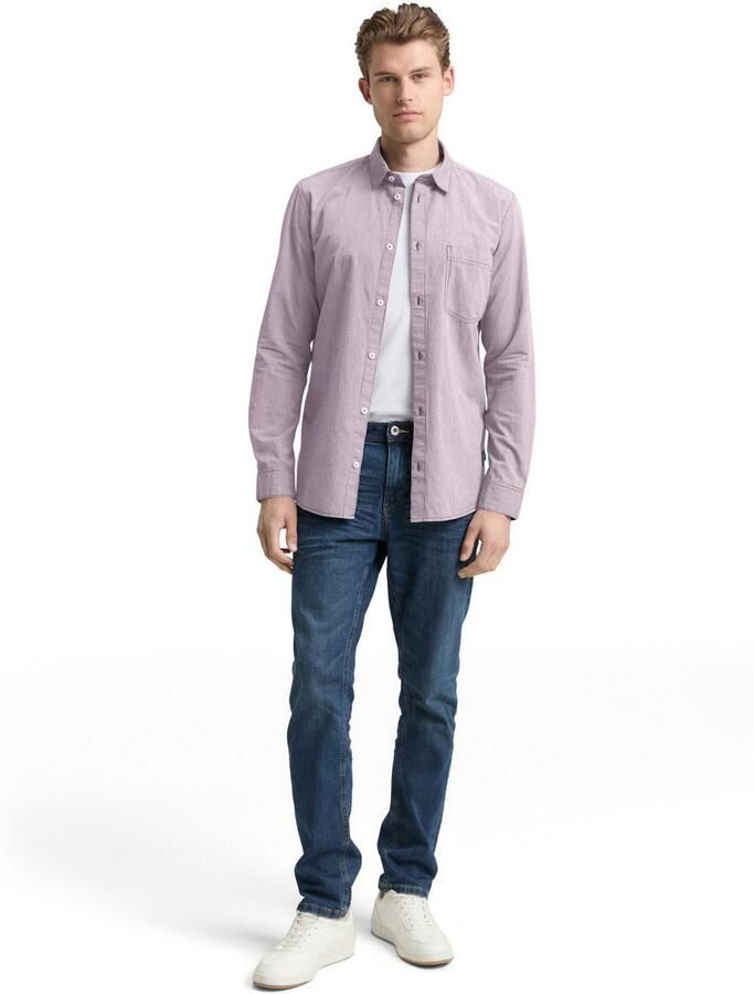 Tom Tailor Overhemd met lange mouwen met borstzak - Foto 2