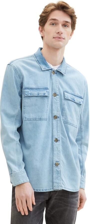 Tom Tailor Overhemd met lange mouwen met borstzakken - Foto 4