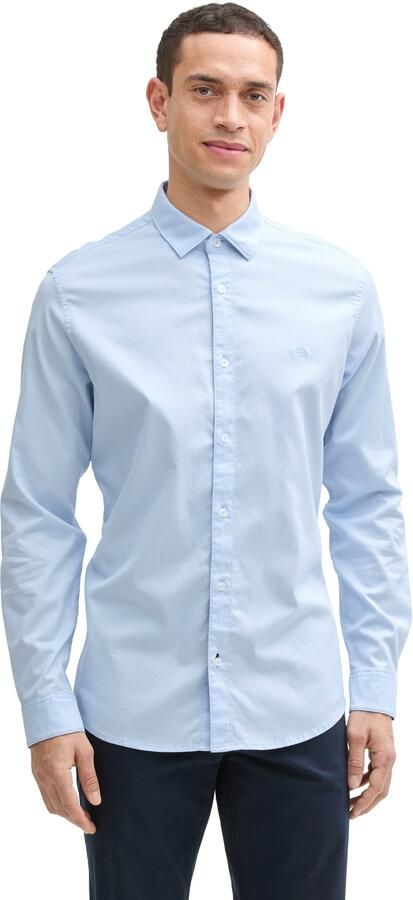 Tom Tailor Overhemd met lange mouwen met geborduurd logo - Foto 5