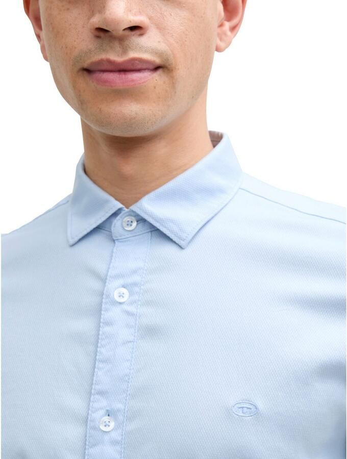 Tom Tailor Overhemd met lange mouwen met geborduurd logo - Foto 2