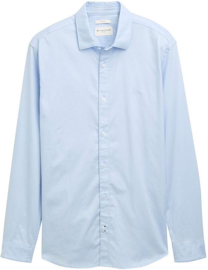 Tom Tailor Overhemd met lange mouwen met geborduurd logo