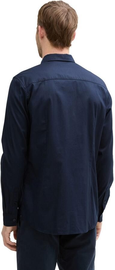 Tom Tailor Overhemd met lange mouwen met geborduurd logo - Foto 3