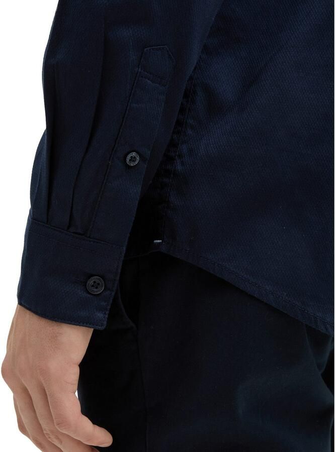 Tom Tailor Overhemd met lange mouwen met geborduurd logo - Foto 2