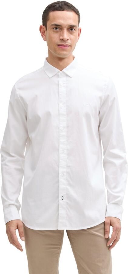 Tom Tailor Overhemd met lange mouwen met geborduurd logo - Foto 5