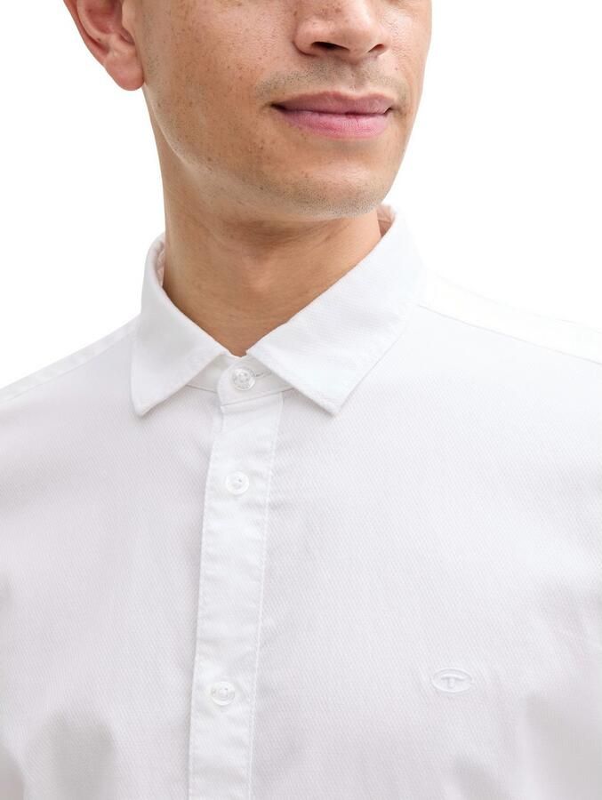 Tom Tailor Overhemd met lange mouwen met geborduurd logo - Foto 2