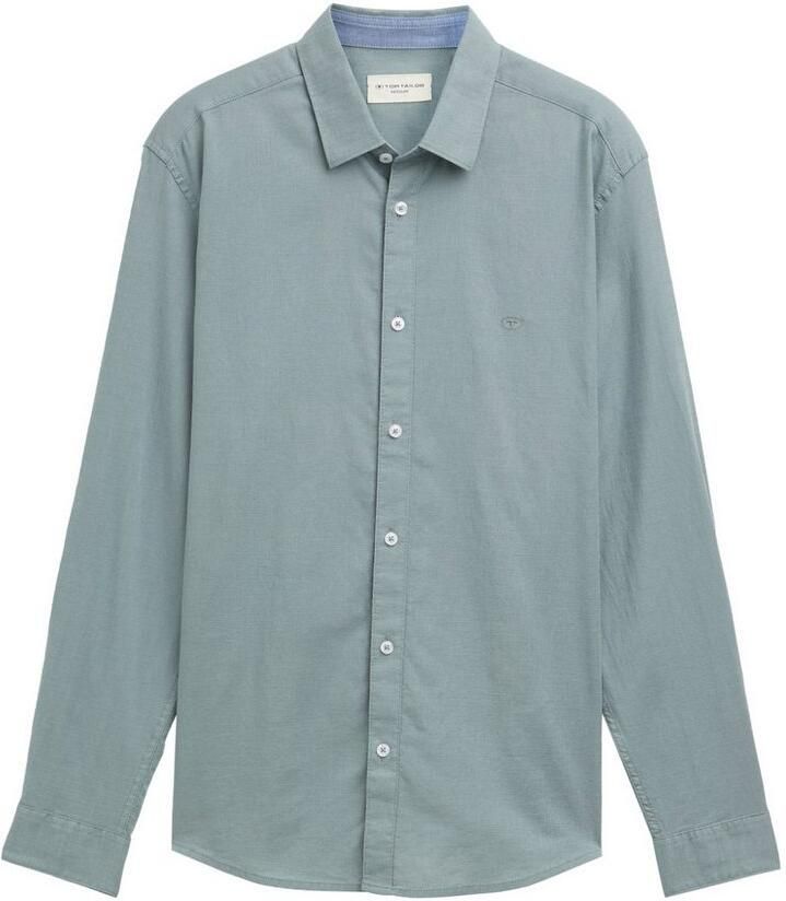 Tom Tailor Overhemd met lange mouwen met geborduurd logo - Foto 2