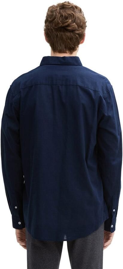 Tom Tailor Overhemd met lange mouwen met geborduurd logo - Foto 3