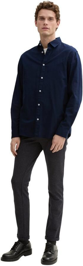 Tom Tailor Overhemd met lange mouwen met geborduurd logo - Foto 4