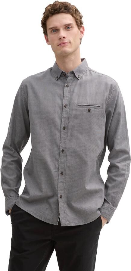 Tom Tailor Overhemd met lange mouwen met structuur - Foto 5