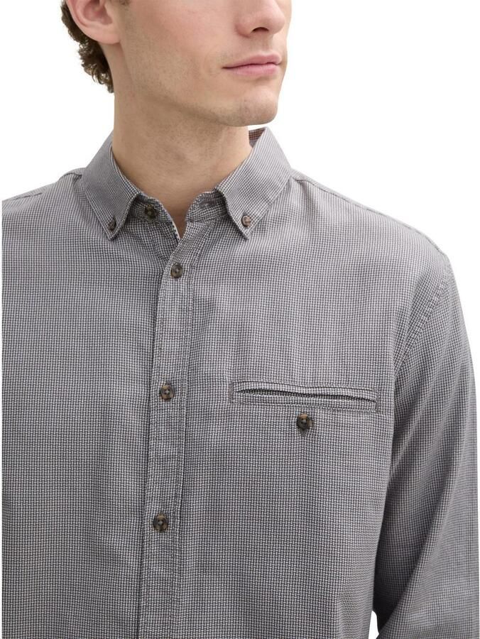 Tom Tailor Overhemd met lange mouwen met structuur - Foto 2