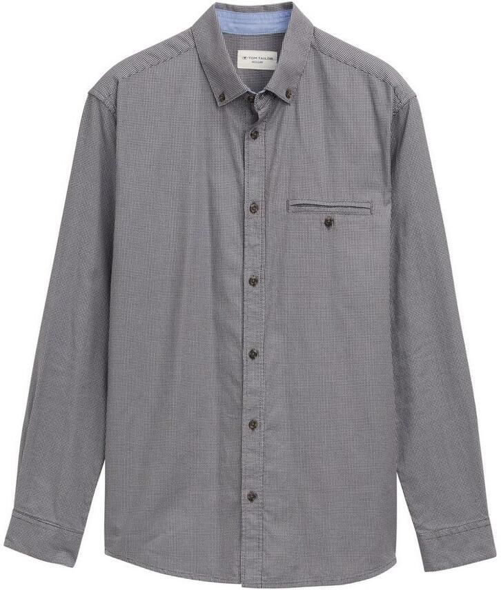 Tom Tailor Overhemd met lange mouwen met structuur