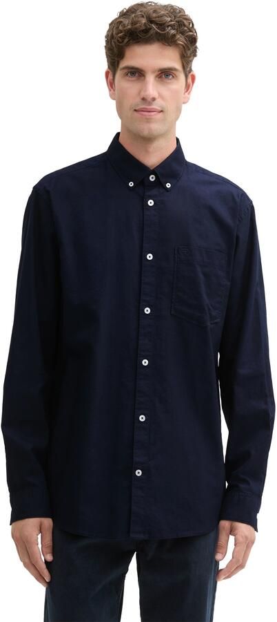 Tom Tailor Overhemd met lange mouwen Oxford met borstzak - Foto 5