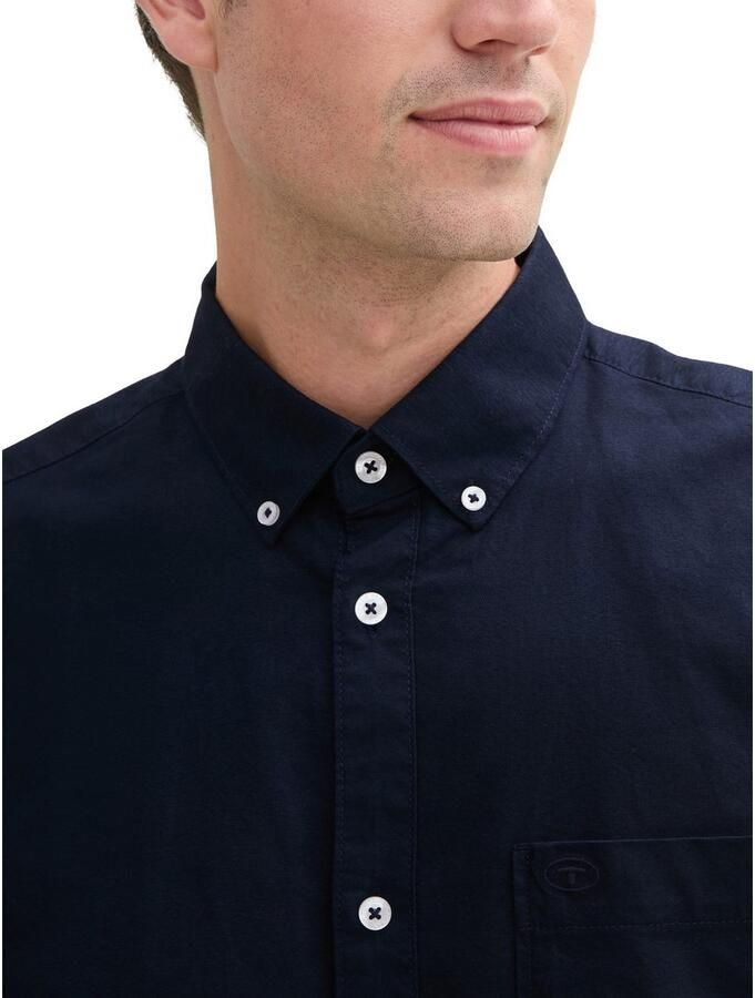 Tom Tailor Overhemd met lange mouwen Oxford met borstzak - Foto 2