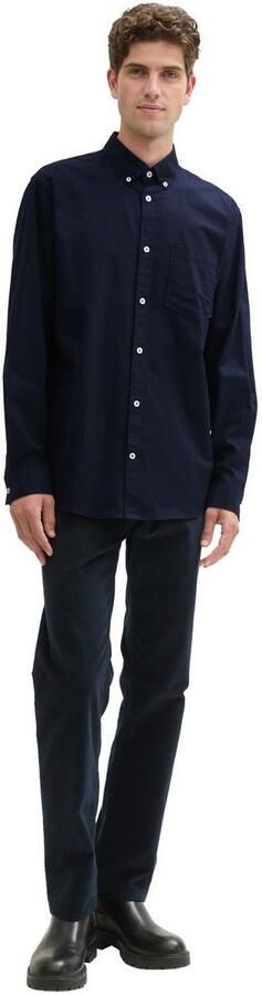 Tom Tailor Overhemd met lange mouwen Oxford met borstzak - Foto 4