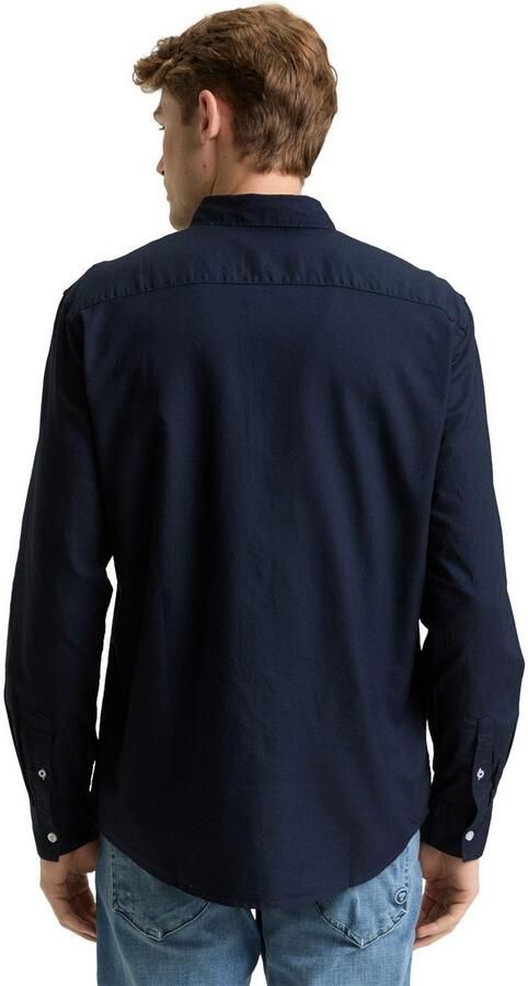 Tom Tailor Overhemd met lange mouwen Oxford met borstzak - Foto 4