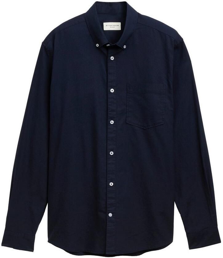Tom Tailor Overhemd met lange mouwen Oxford met borstzak - Foto 2