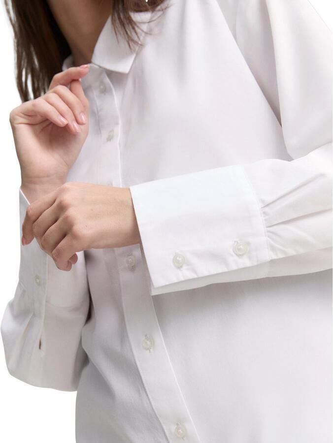 Tom Tailor Regular fit overhemdblouse van een mix van lyocell en katoen - Foto 3