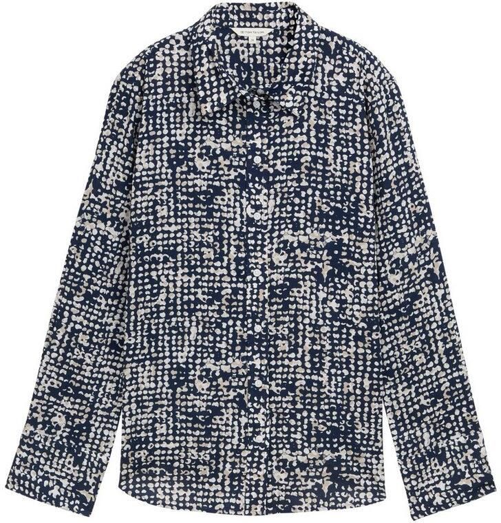Tom Tailor Regular fit overhemdblouse van een mix van katoen en modal - Foto 3