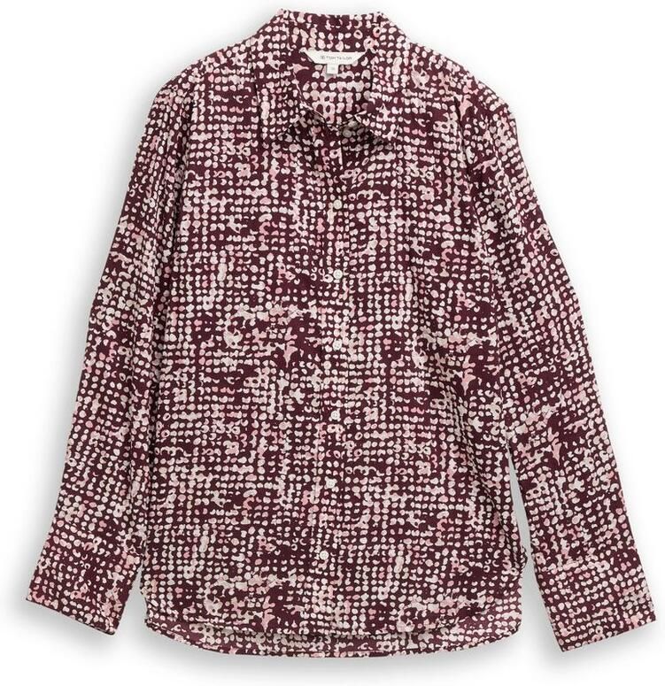 Tom Tailor Regular fit overhemdblouse van een mix van katoen en modal - Foto 4