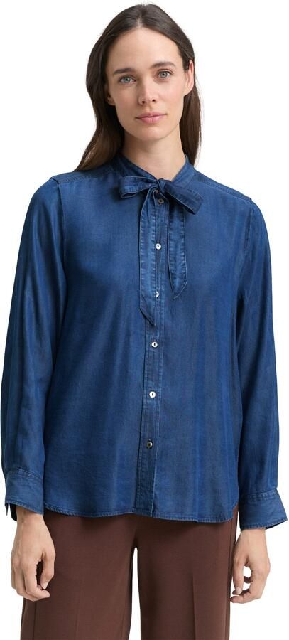 Tom Tailor Overhemdblouse met strik bij de kraag - Foto 6