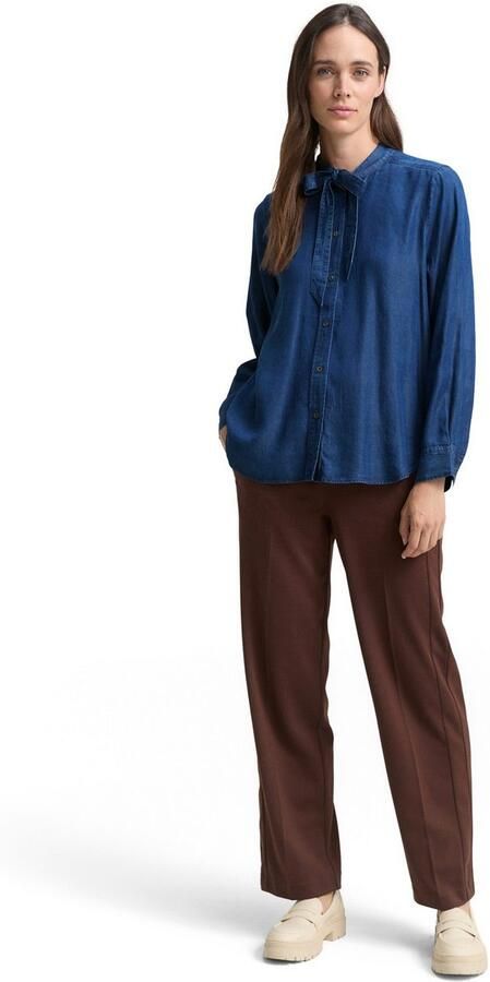 Tom Tailor Overhemdblouse met strik bij de kraag - Foto 4