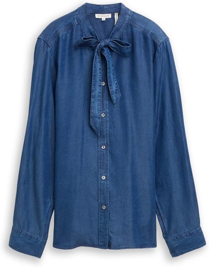 Tom Tailor Overhemdblouse met strik bij de kraag