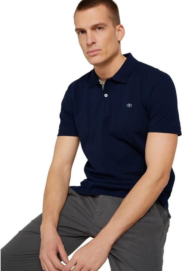 Tom Tailor Regular fit poloshirt met logostitching model 'BASIC' - Foto 3