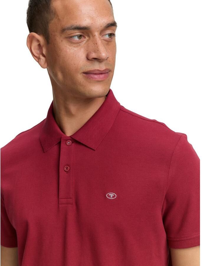 Tom Tailor Poloshirt met contrasterende knoopsluiting