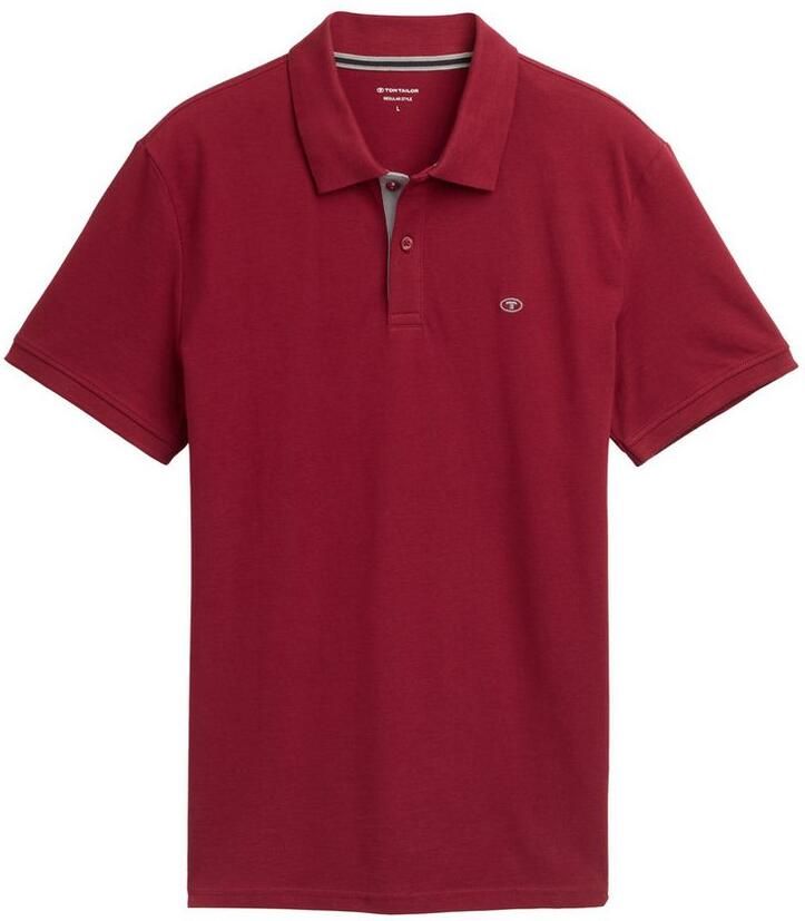 Tom Tailor Poloshirt met contrasterende knoopsluiting - Foto 3