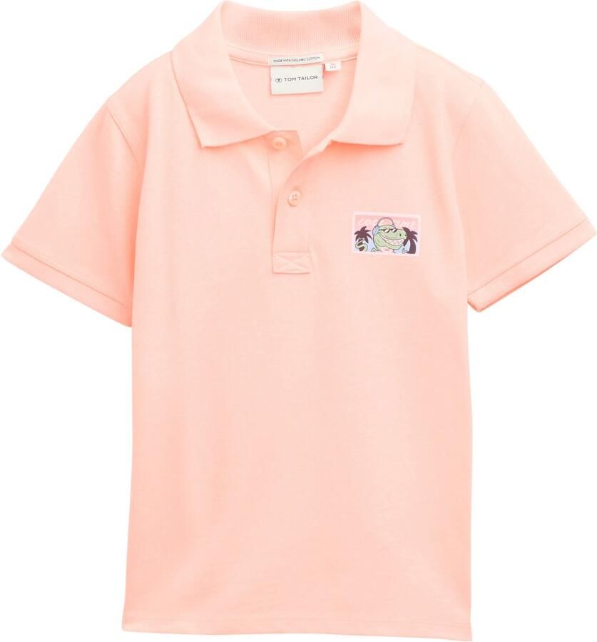 Tom Tailor Poloshirt met kleine print op de borst - Foto 2