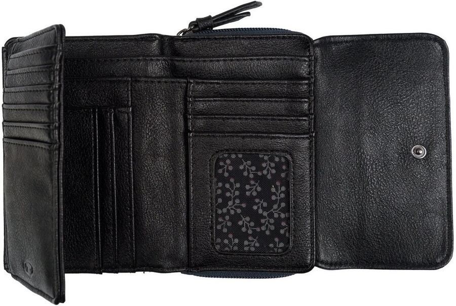 Tom Tailor Portemonnee Elin harmonieuze materiaalmix met licht contrasterende stiksels