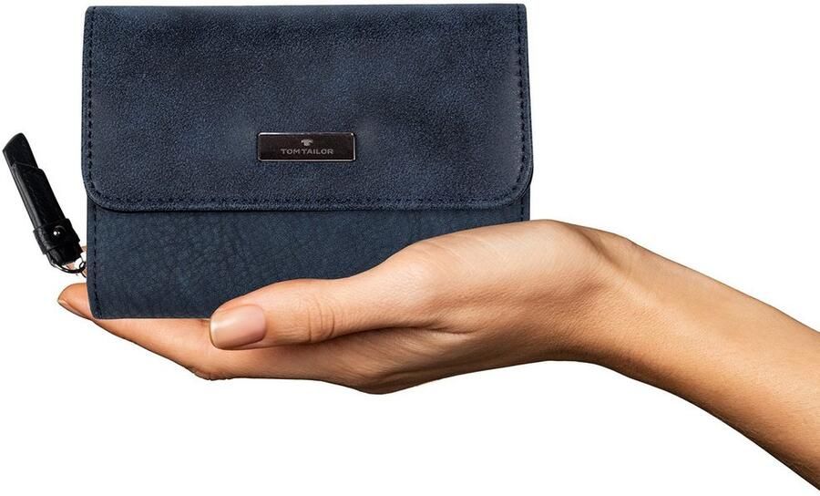 Tom Tailor Portemonnee Elin harmonieuze materiaalmix met licht contrasterende stiksels - Foto 2