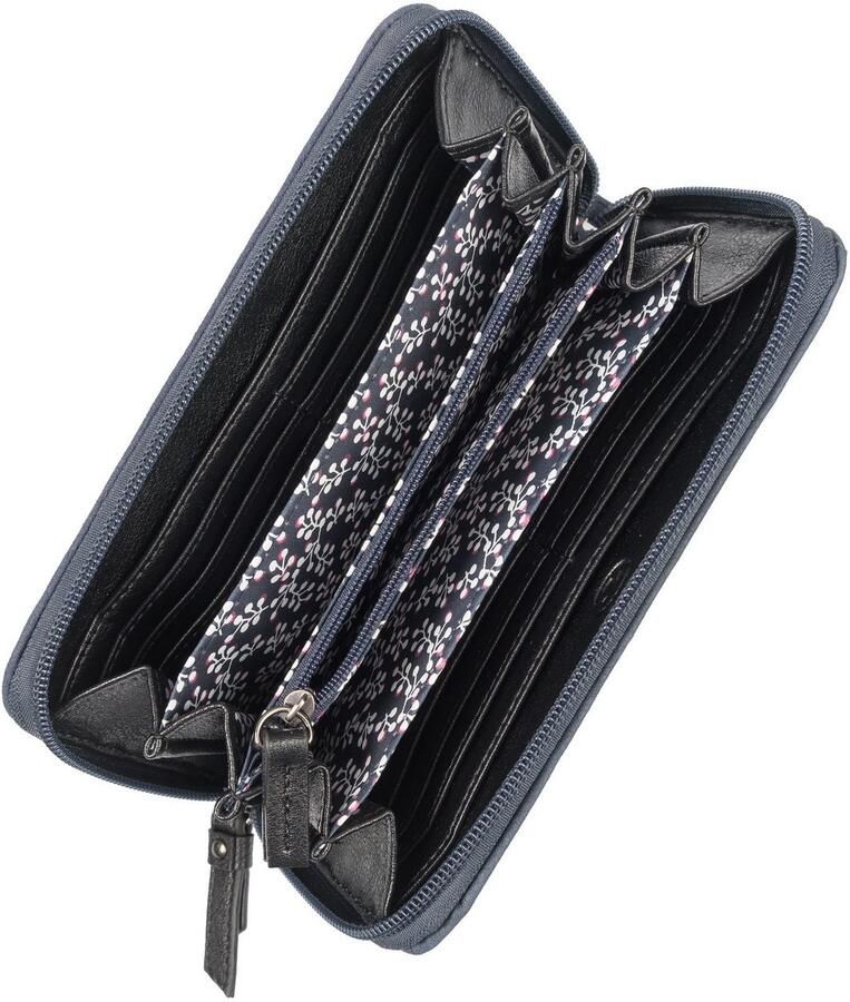 Tom Tailor Portemonnee Elin met uitzonderlijke zijbevestiging en contraststepping - Foto 2