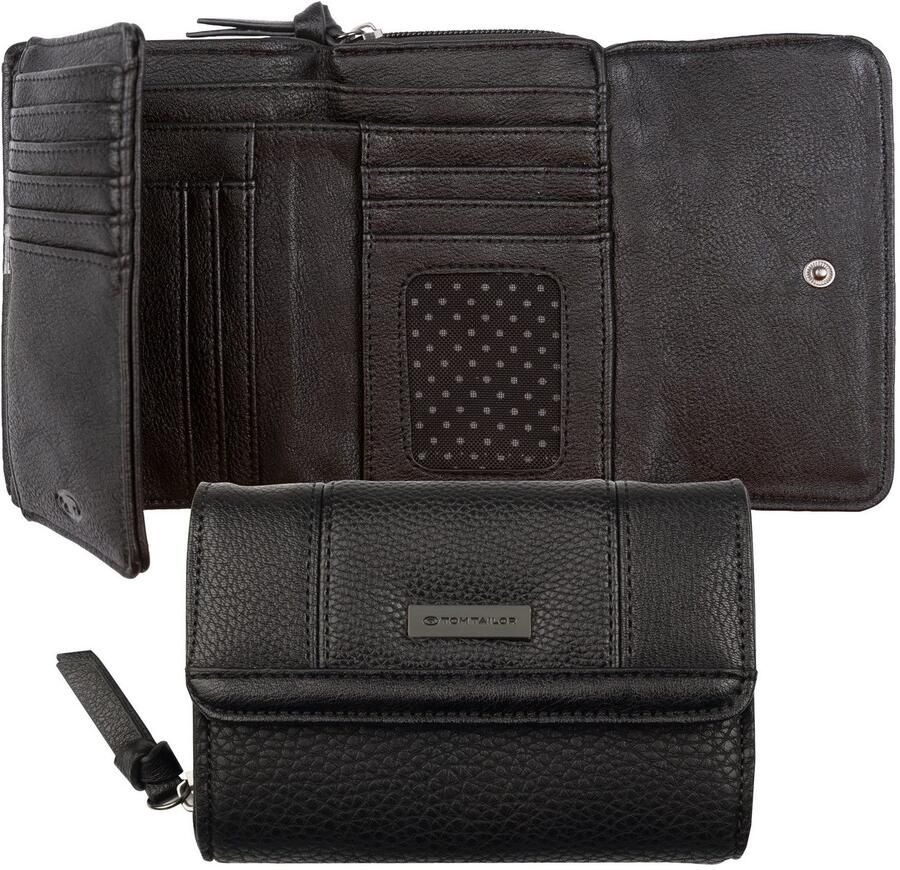 Tom Tailor Portemonnee Juna in bijzonder mooie materialenmix