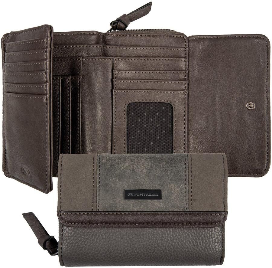 Tom Tailor Portemonnee Juna in bijzonder mooie materialenmix