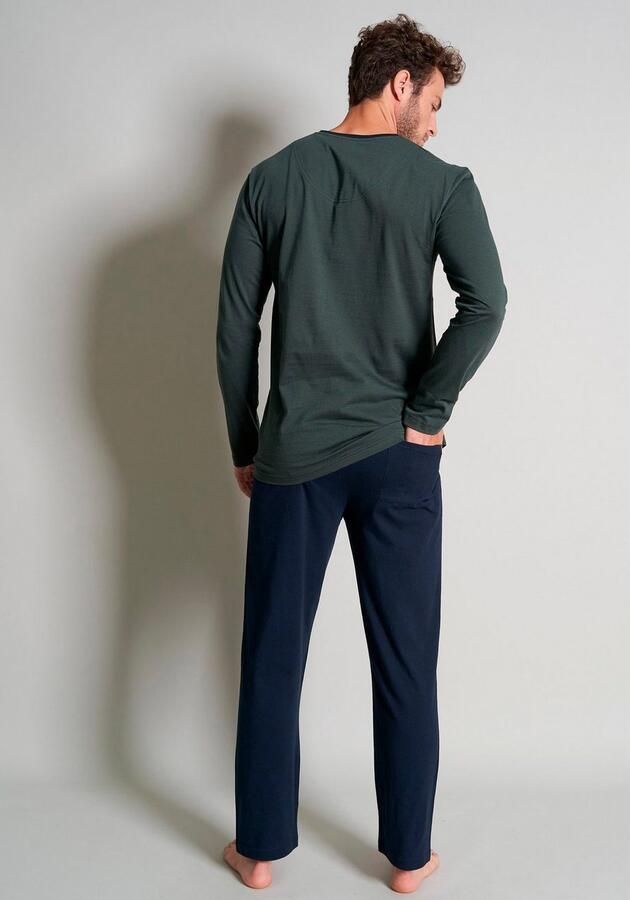 Tom Tailor Pyjama Nevada Streepdesign lange mouw V-hals lange broek ade d (2-delig) - Foto 2