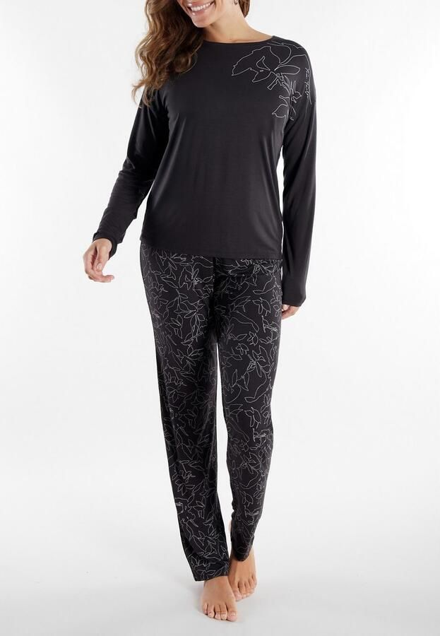 Tom Tailor Pyjama Xanthi met lange mouwen ronde hals (2-delig) - Foto 3