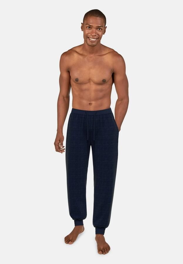 Tom Tailor Pyjamabroek Bindband zijzakken los comfortabel ade d katoenmix