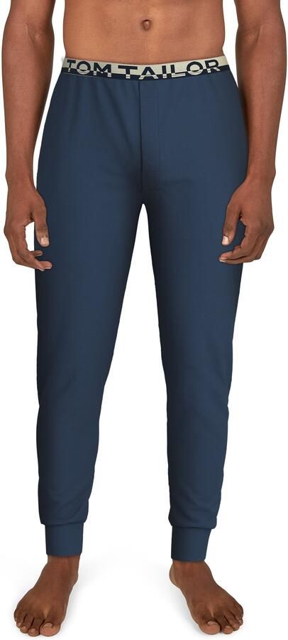 Tom Tailor Pyjamabroek BRÜGGE Logoband smalle pasvorm zijzakken ade d katoenmix - Foto 5