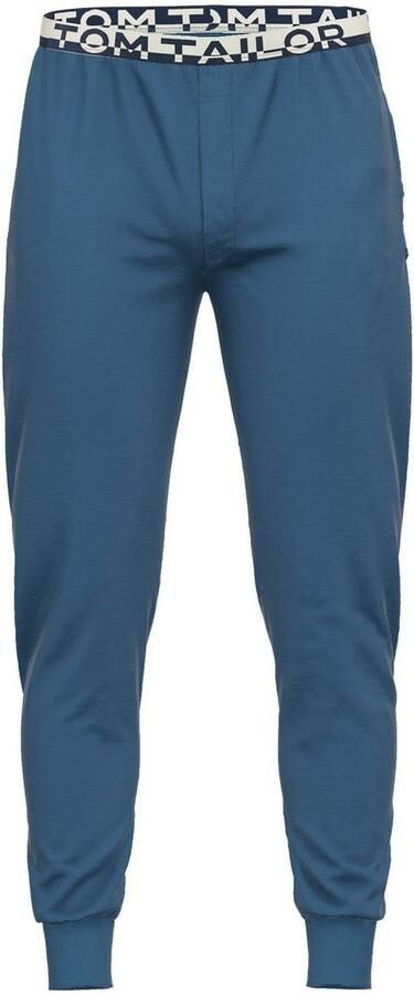 Tom Tailor Pyjamabroek BRÜGGE Logoband smalle pasvorm zijzakken ade d katoenmix - Foto 3