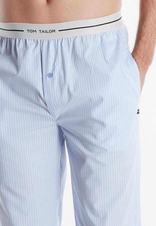Tom Tailor Pyjamabroek Dakota Logoband zijzakken los comfortabel ade d elastisch (1-delig)