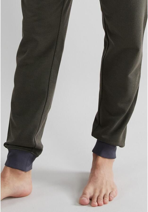 Tom Tailor Pyjamabroek Dallas Bindband zijzakken comfortabel onderhoudsvriendelijk elastisch katoenmix