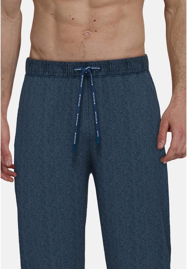Tom Tailor Pyjamabroek Tennessee met elastiek en bindband katoenmix