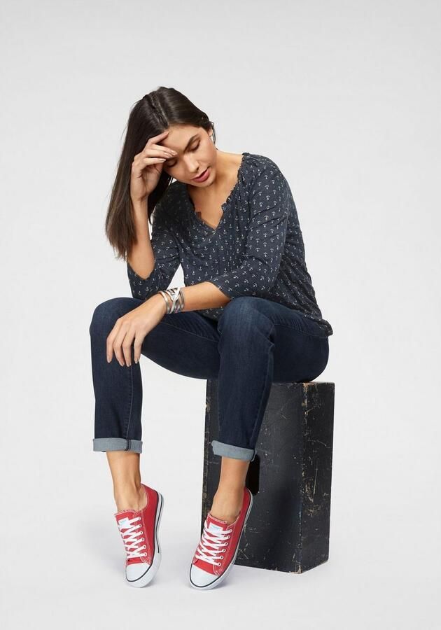 Tom Tailor Rechte jeans Alexa straight met contrasterende stiksels - Foto 7