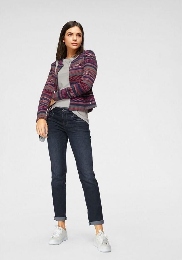 Tom Tailor Rechte jeans Alexa straight met contrasterende stiksels - Foto 4