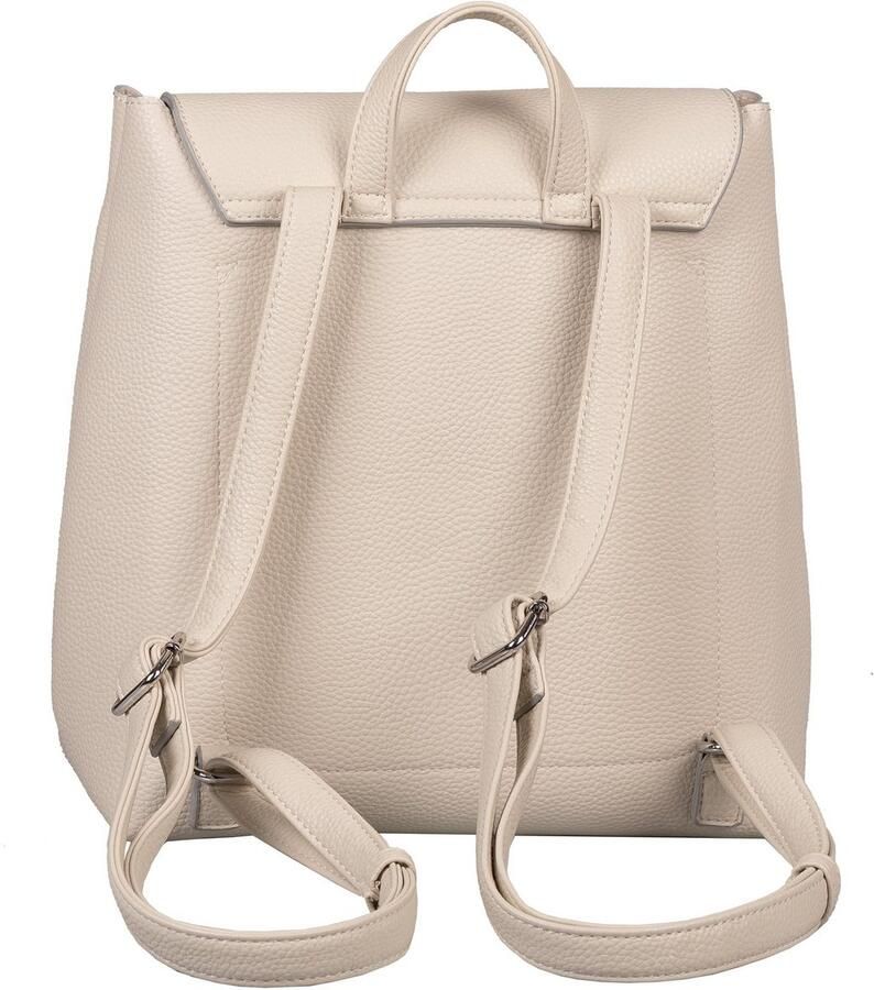 Tom Tailor Rugzak Elis van zacht gekorreld kunstleer met opvallende siernaad en fijn logo